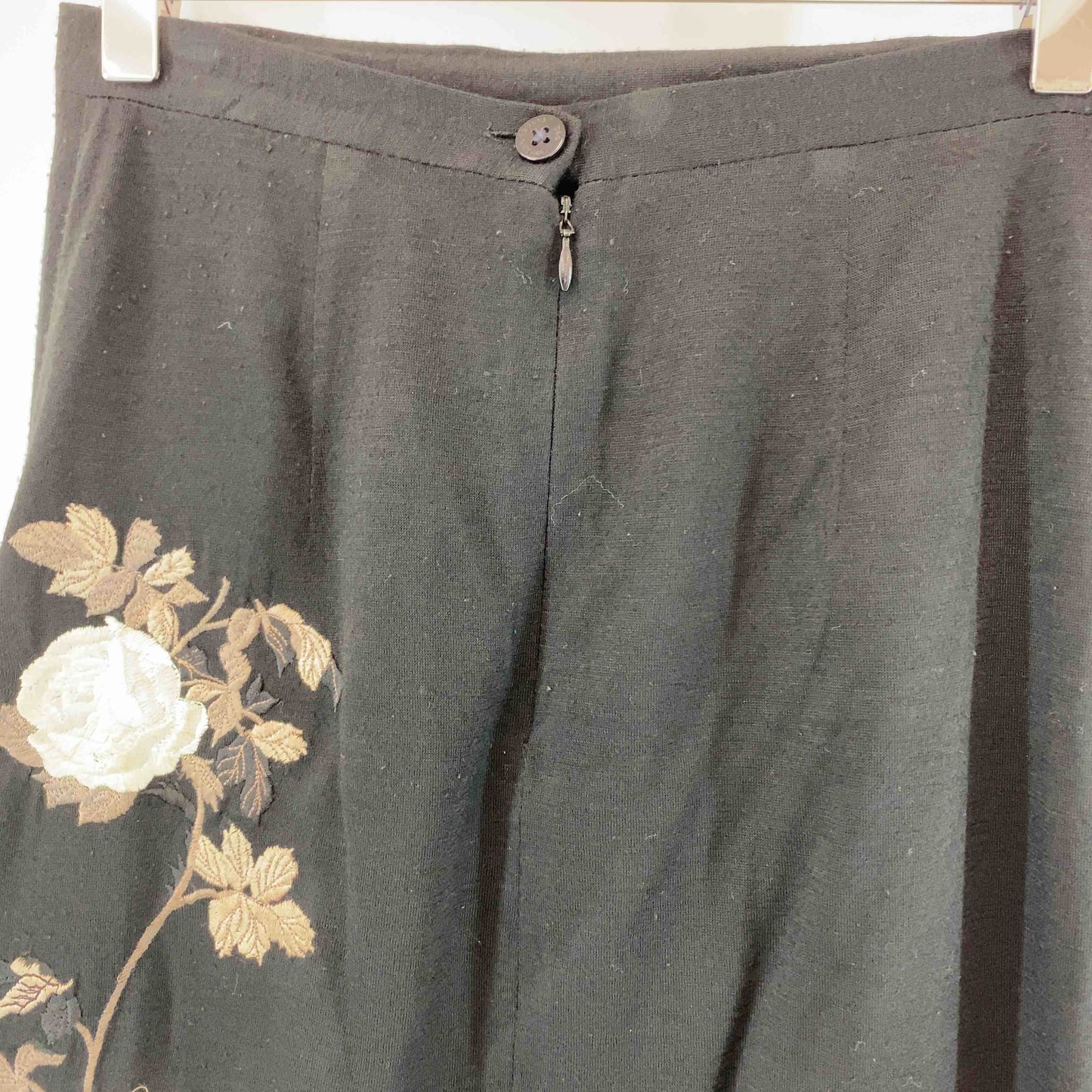 DOLCE&GABBANA ドルチェアンドガッバーナ レディース ロングスカート ブラック 薔薇刺繡 タイトスカート