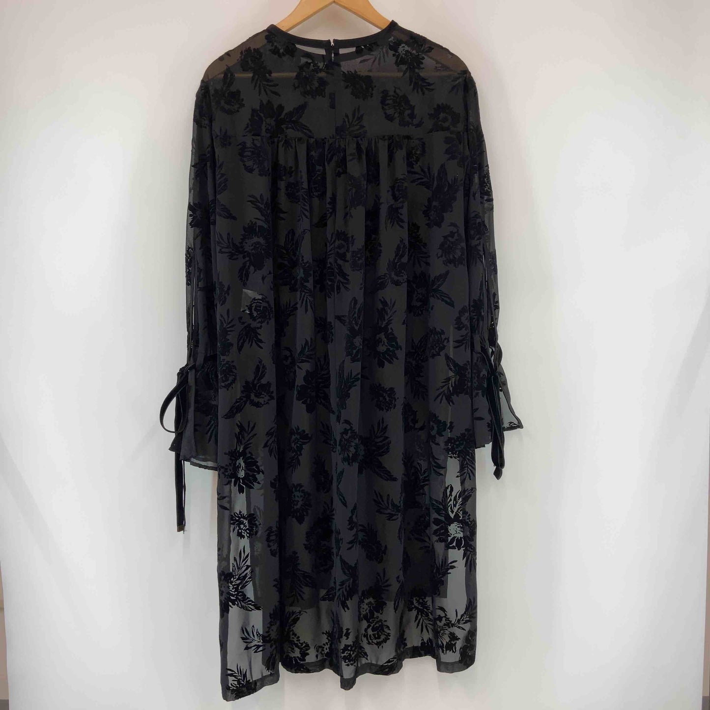 Lois CRAYON ロイスクレヨン レディース 長袖ワンピース シースルー ブラック