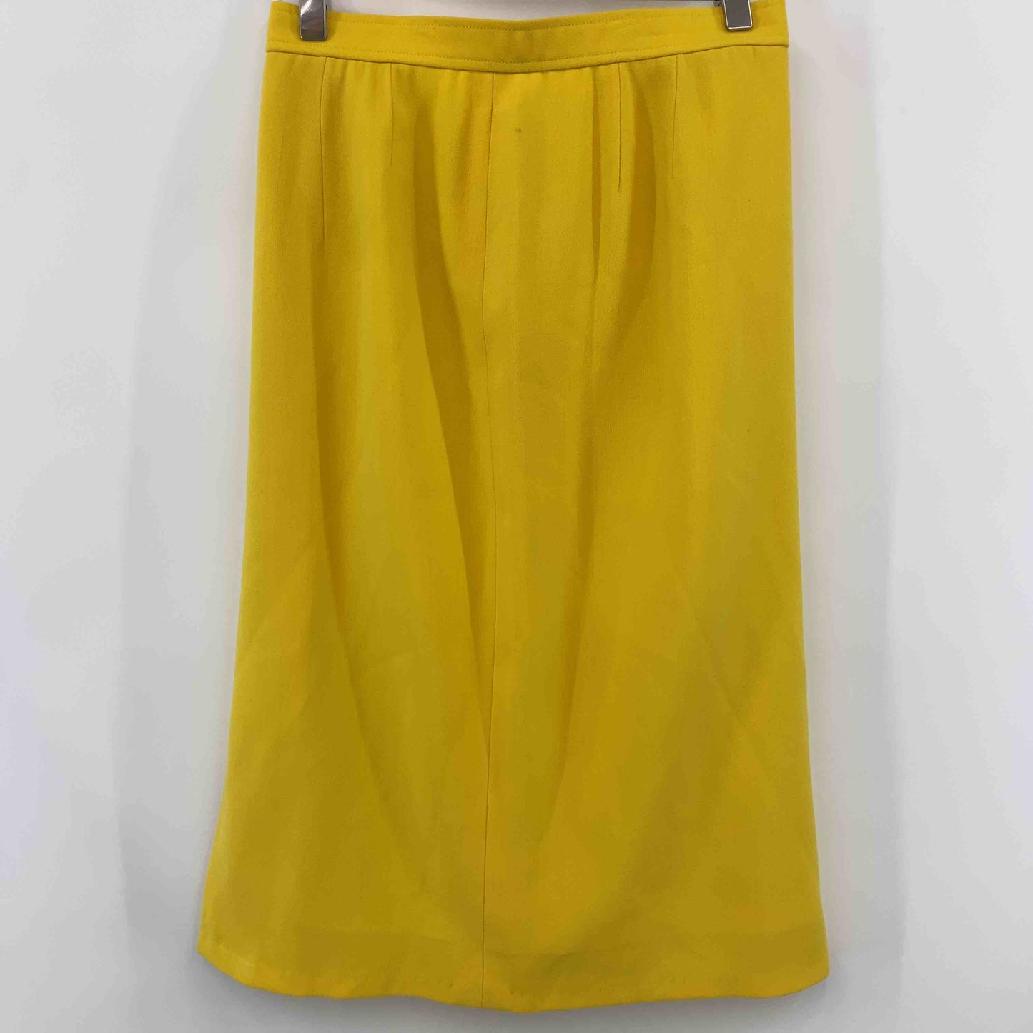 木田 ヴィンテージ  レディース テーラードジャケット スカートスーツ上下 セットアップ 黄色 イエロー カラースーツ