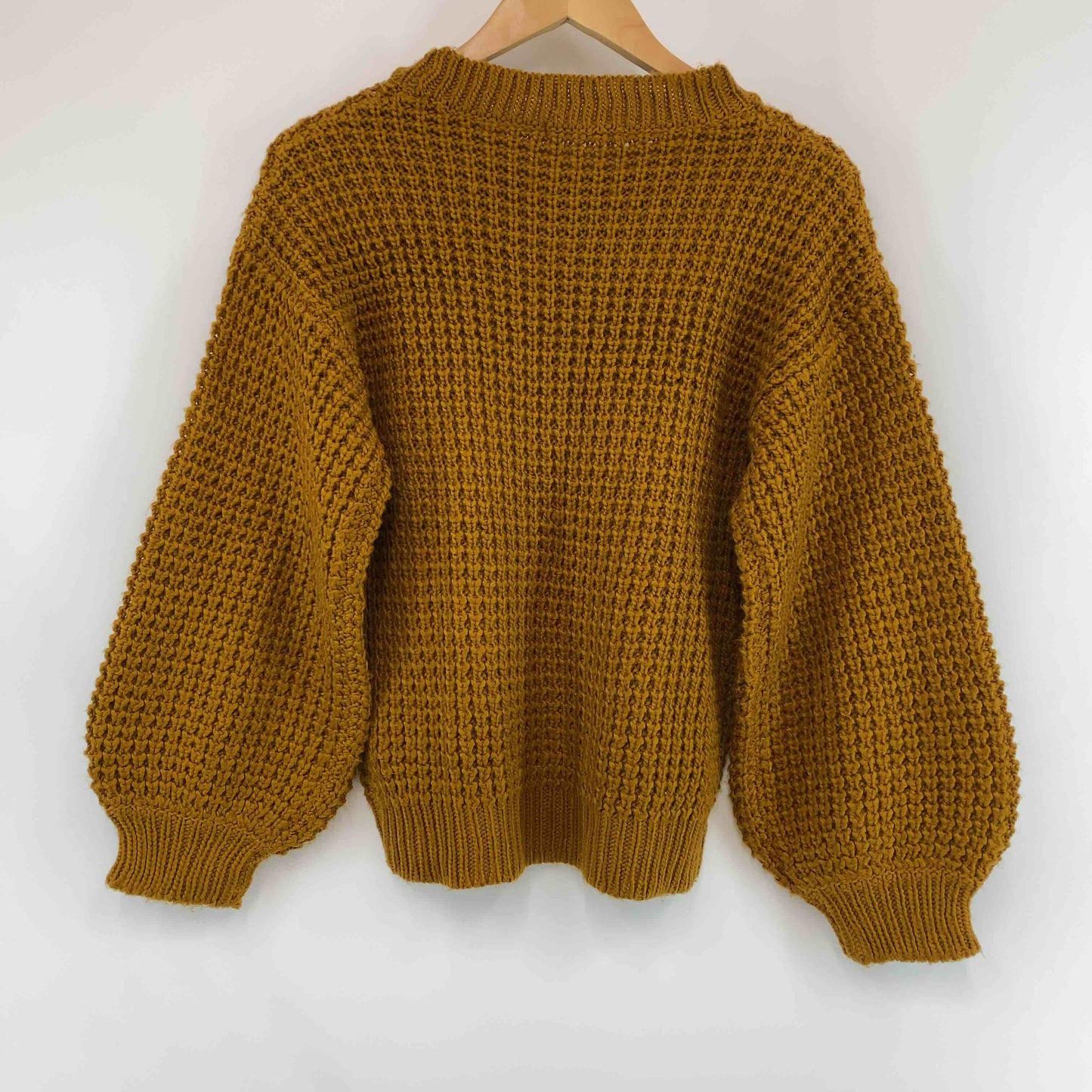 E hyphen world gallery イーハイフンワールドギャラリー レディース ニット オーカー 畦柄