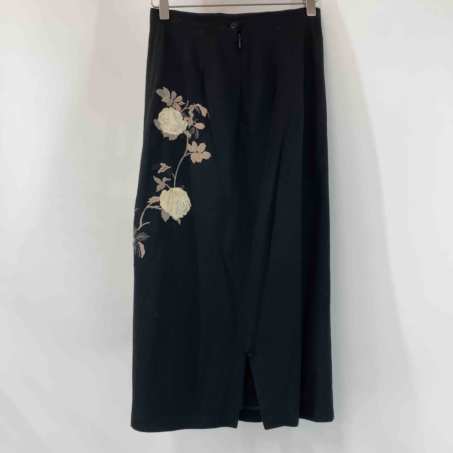 DOLCE&GABBANA ドルチェアンドガッバーナ レディース ロングスカート ブラック 薔薇刺繡 タイトスカート