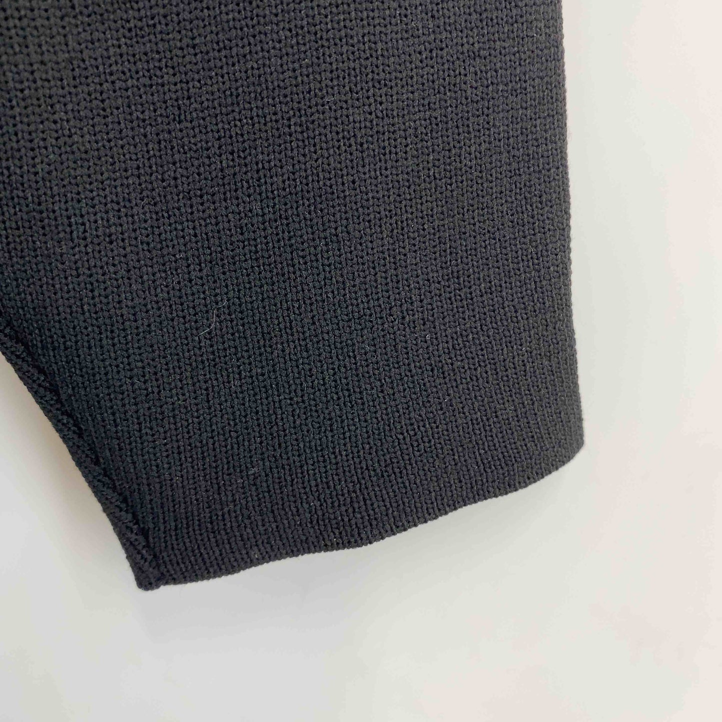 レディース カーディガン 黒 金ボタン クルーネック