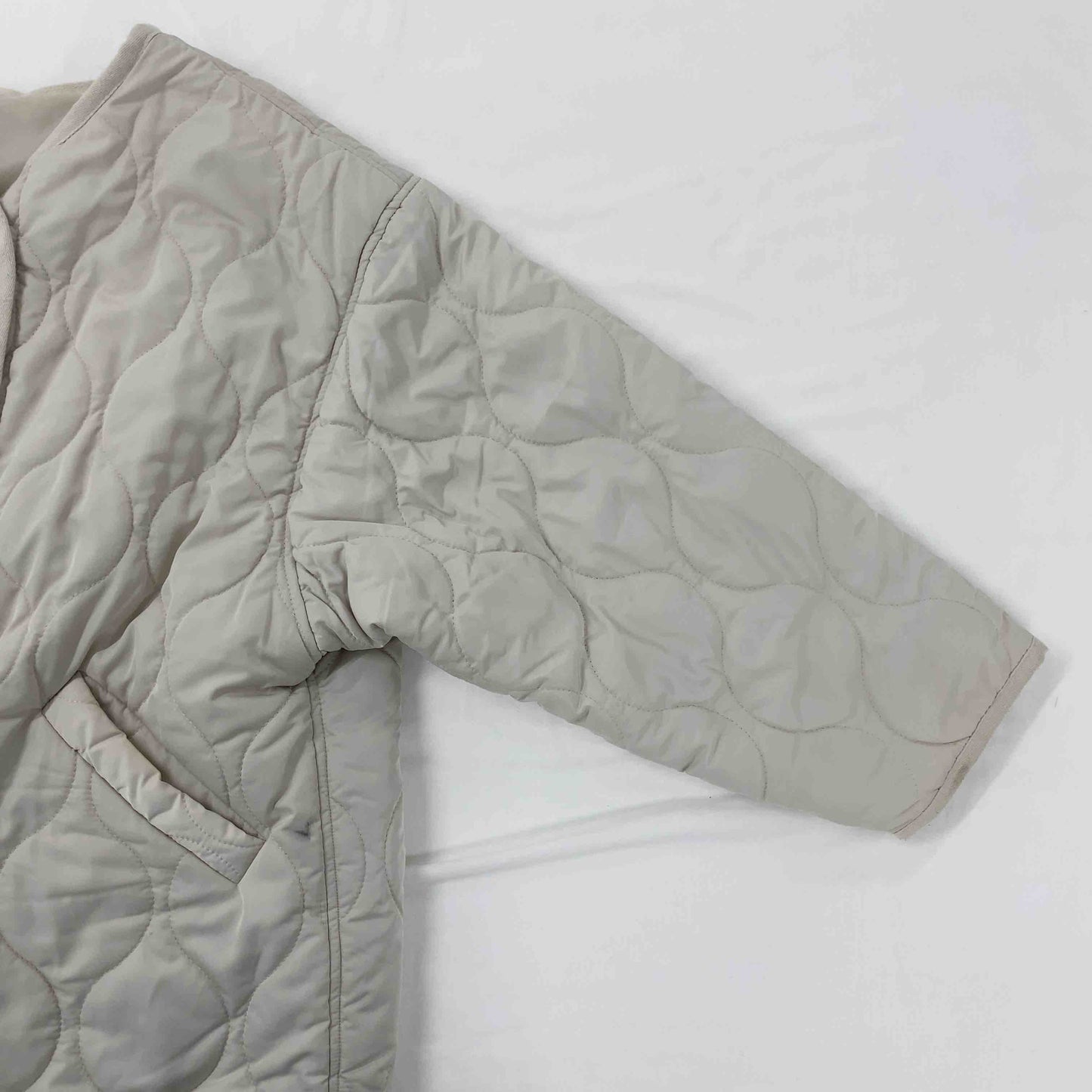 関西ファッション連合  レディース ノーカラージャケット ベージュ tk