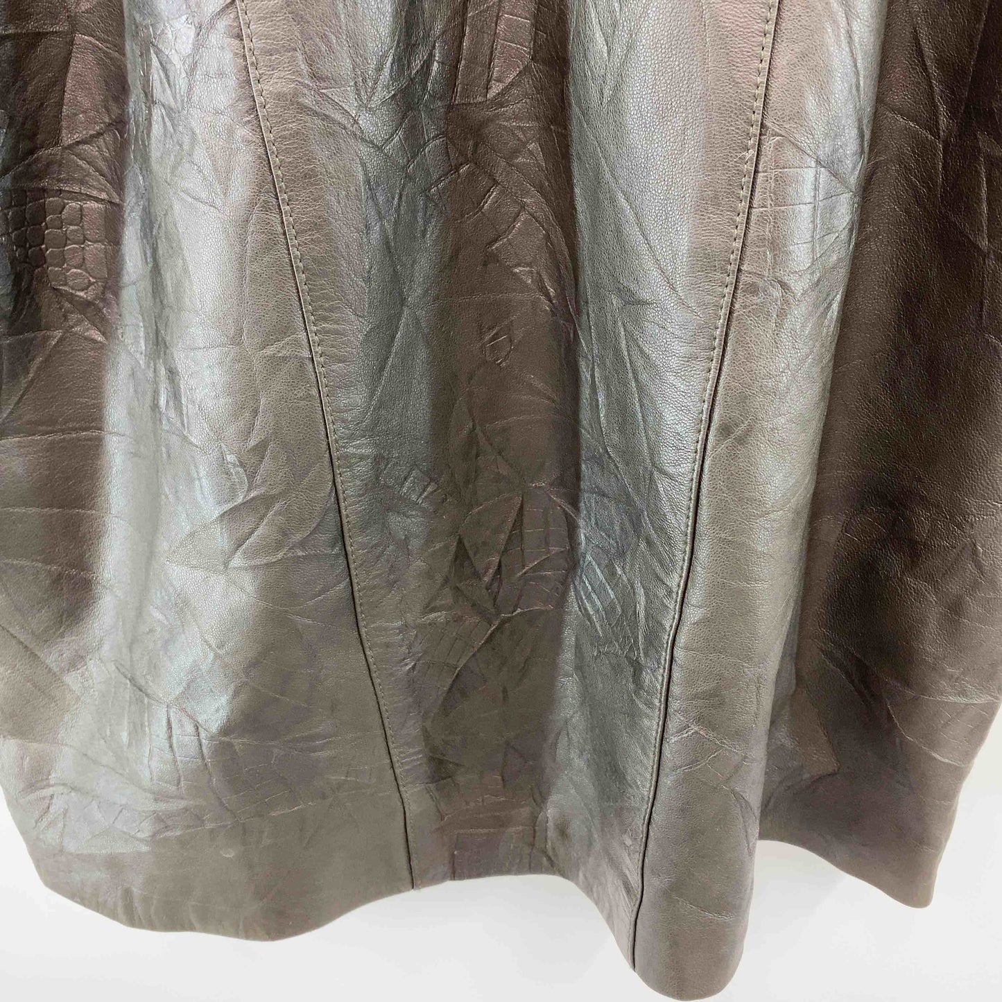 Fur・Griser レザージャケット  メンズ ブラック