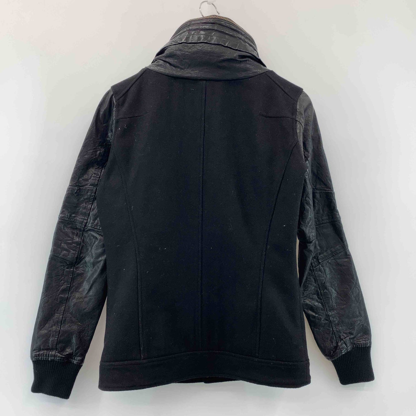 TORNADO MART トルネードマート メンズ ブルゾン ブラック フード折り畳み やぎ革