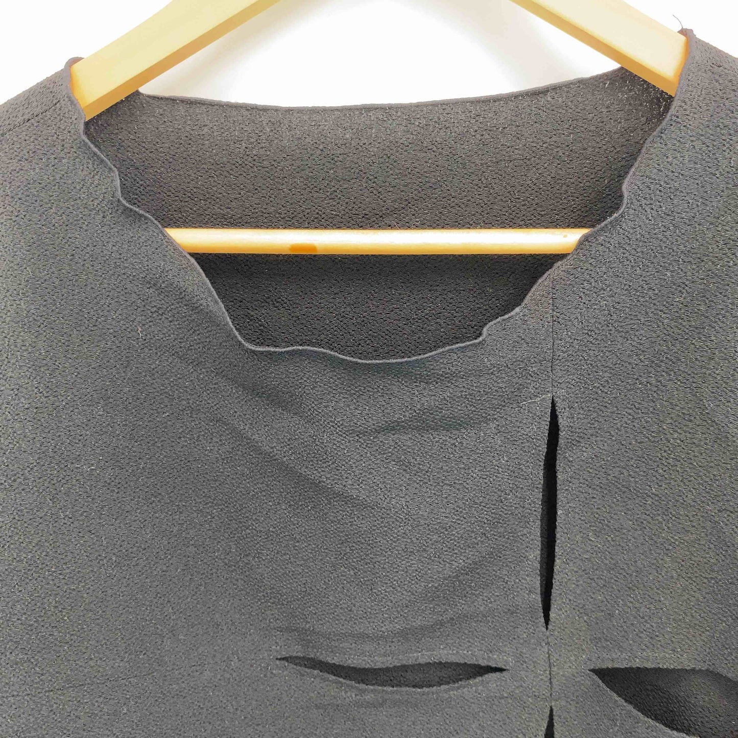 詩仙堂 レディース 半袖シャツ/ブラウス 黒 ポリエステル