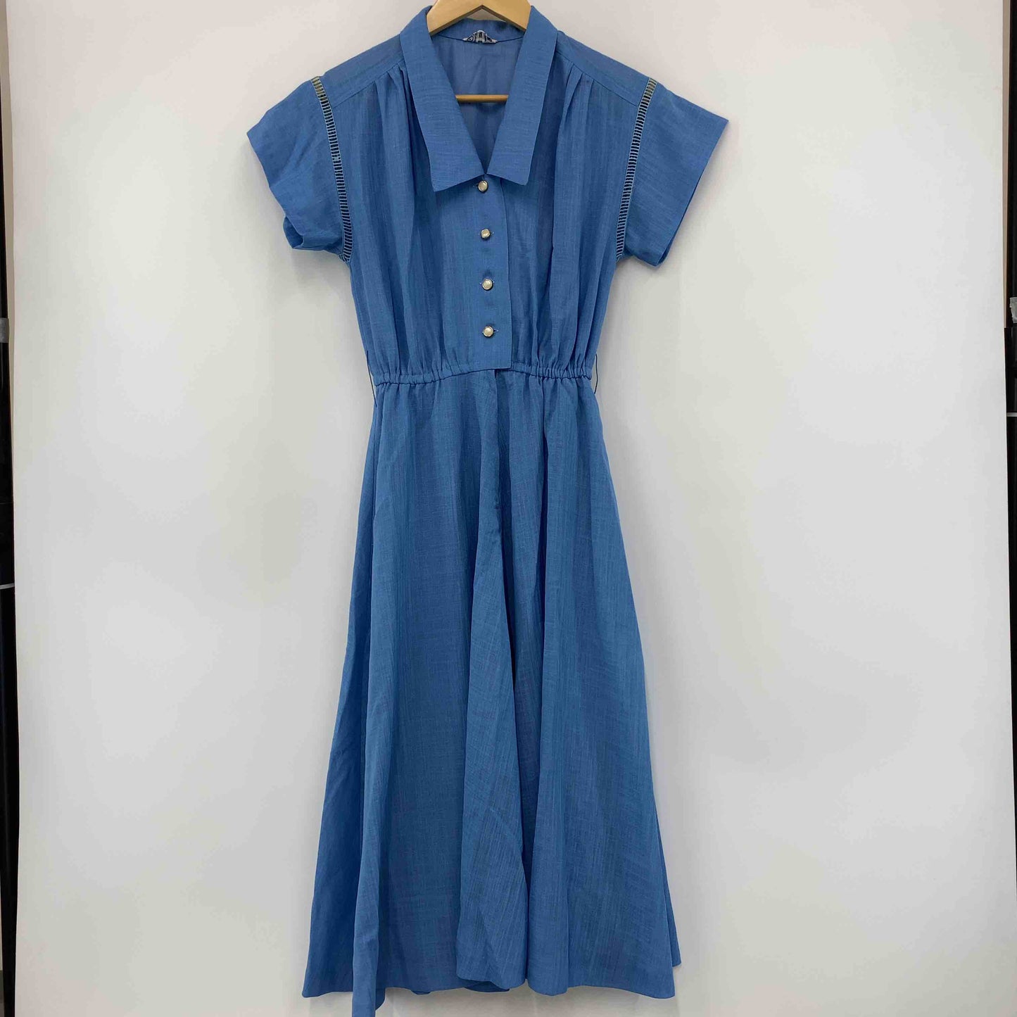 レディース シャツワンピース　ブルー