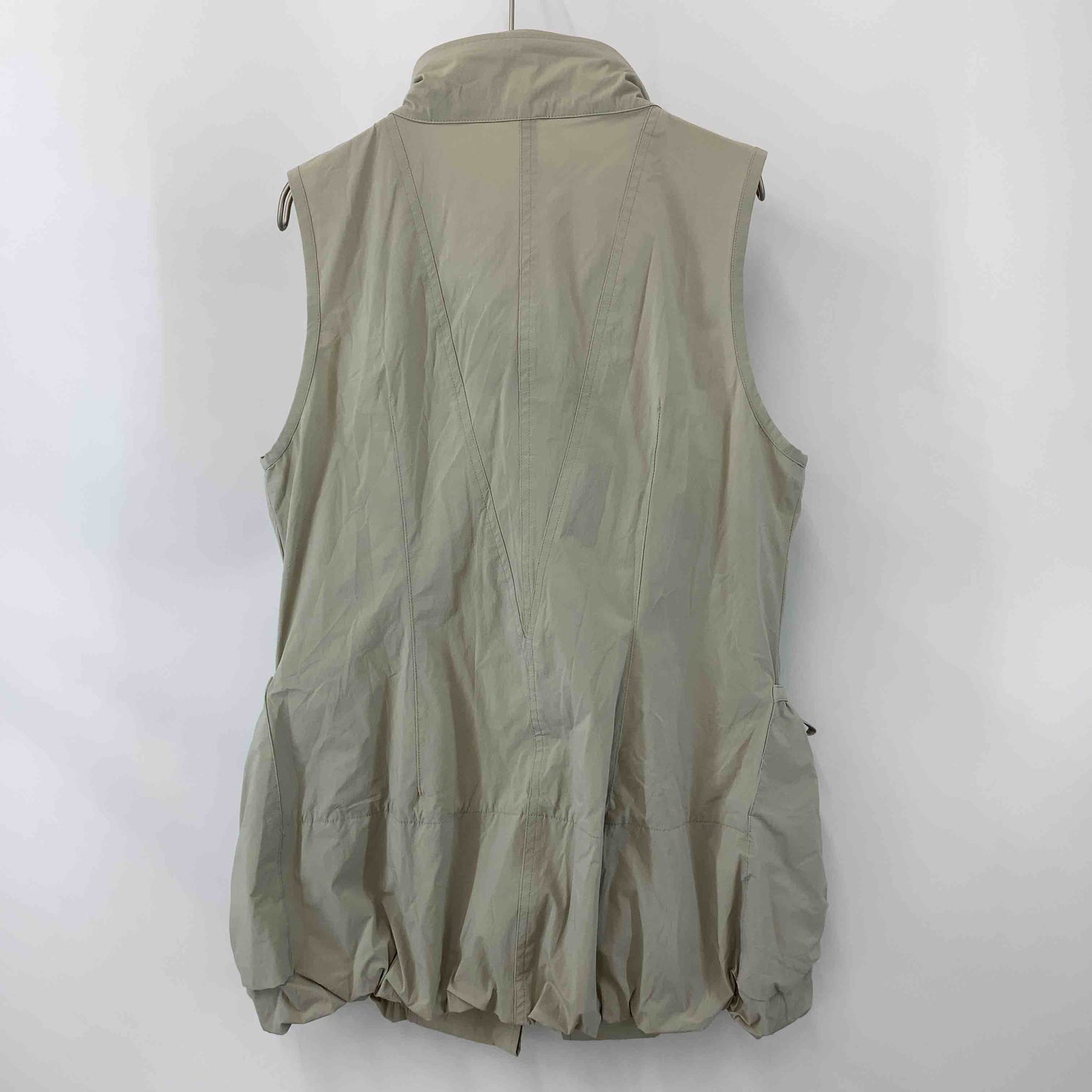 Joy Alpine  レディース ベスト/ジレ バルーン リボン ワイヤー入り襟 ベージュ