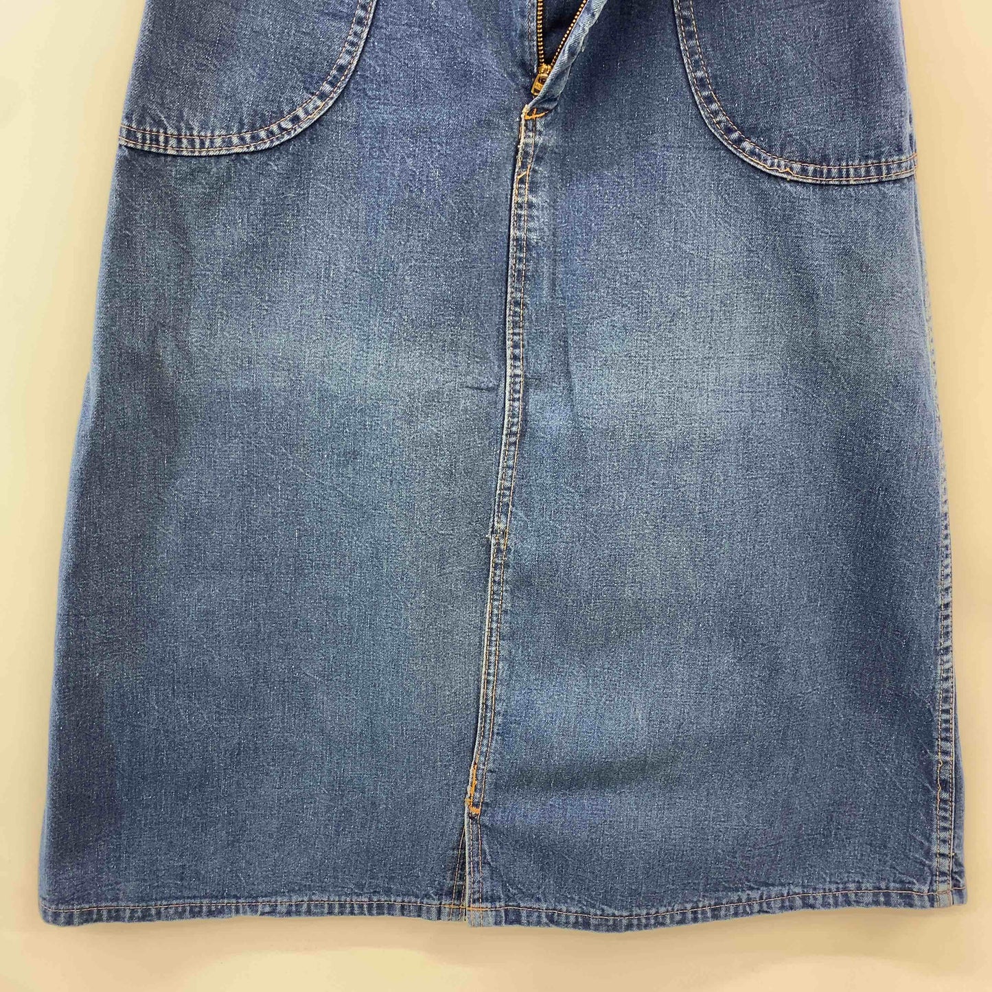 レディース ロングスカート デニム 青