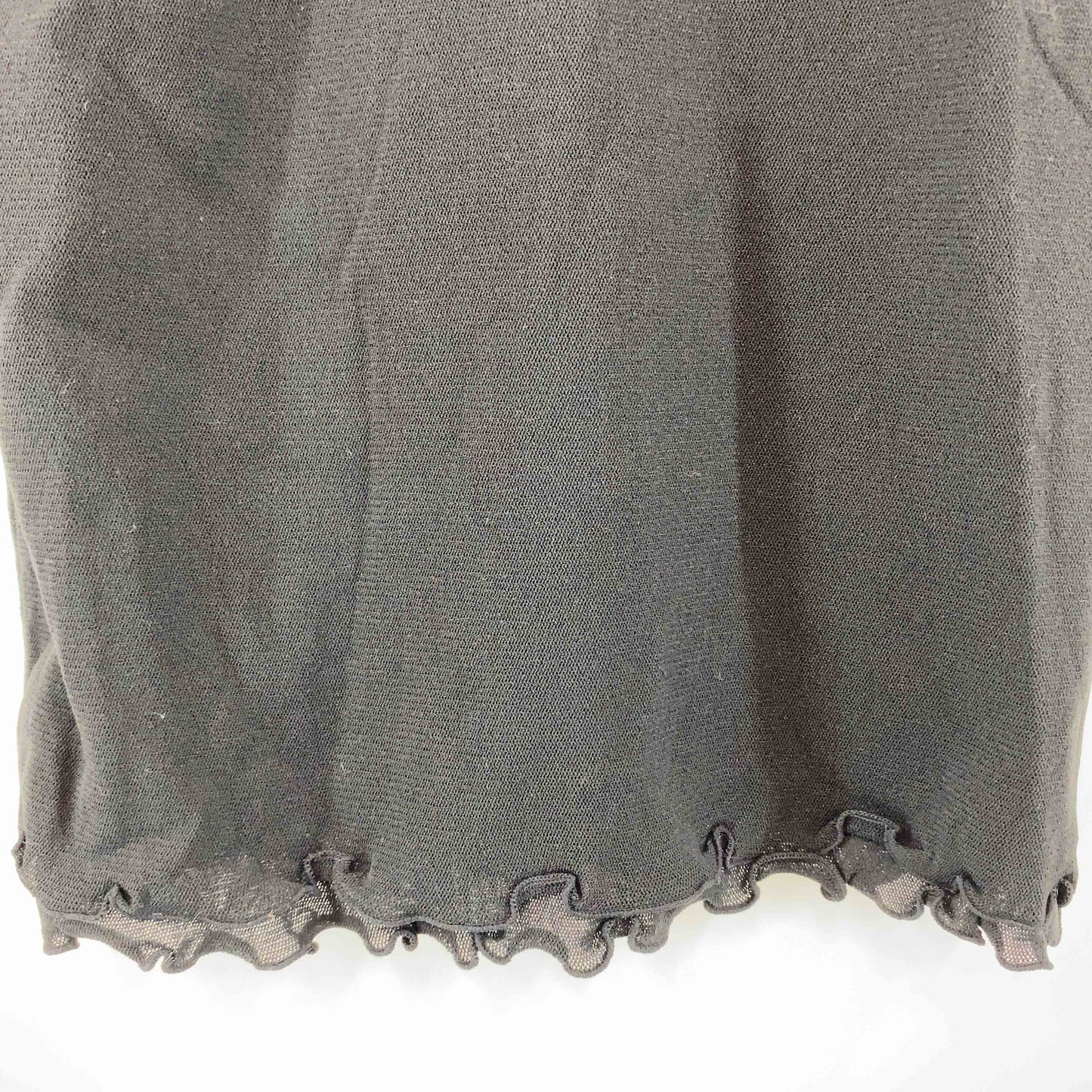 東京ソワール  レディース 長袖シャツ/ブラウス シアーカットソー ブラック