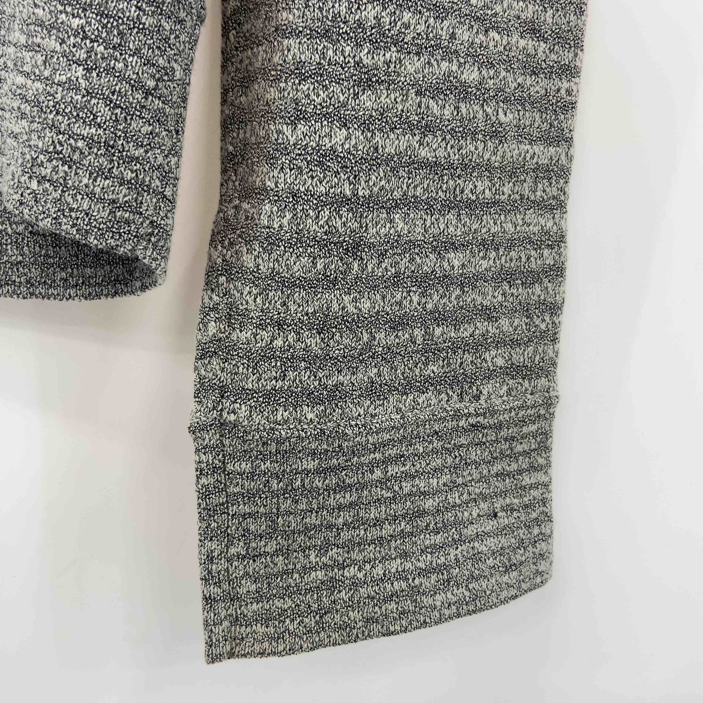 theory セオリー メンズ パーカー 杢グレー フード フルジップ