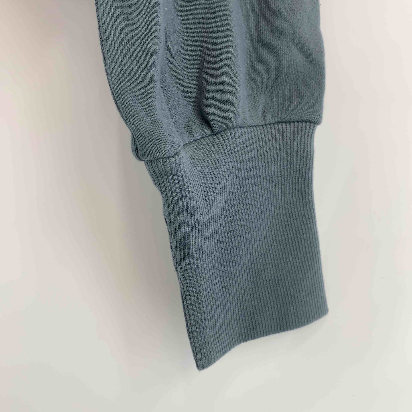 CLOCHE クロシェ レディース スウェット ハーフジップ クロップド丈 ブルーグリーン