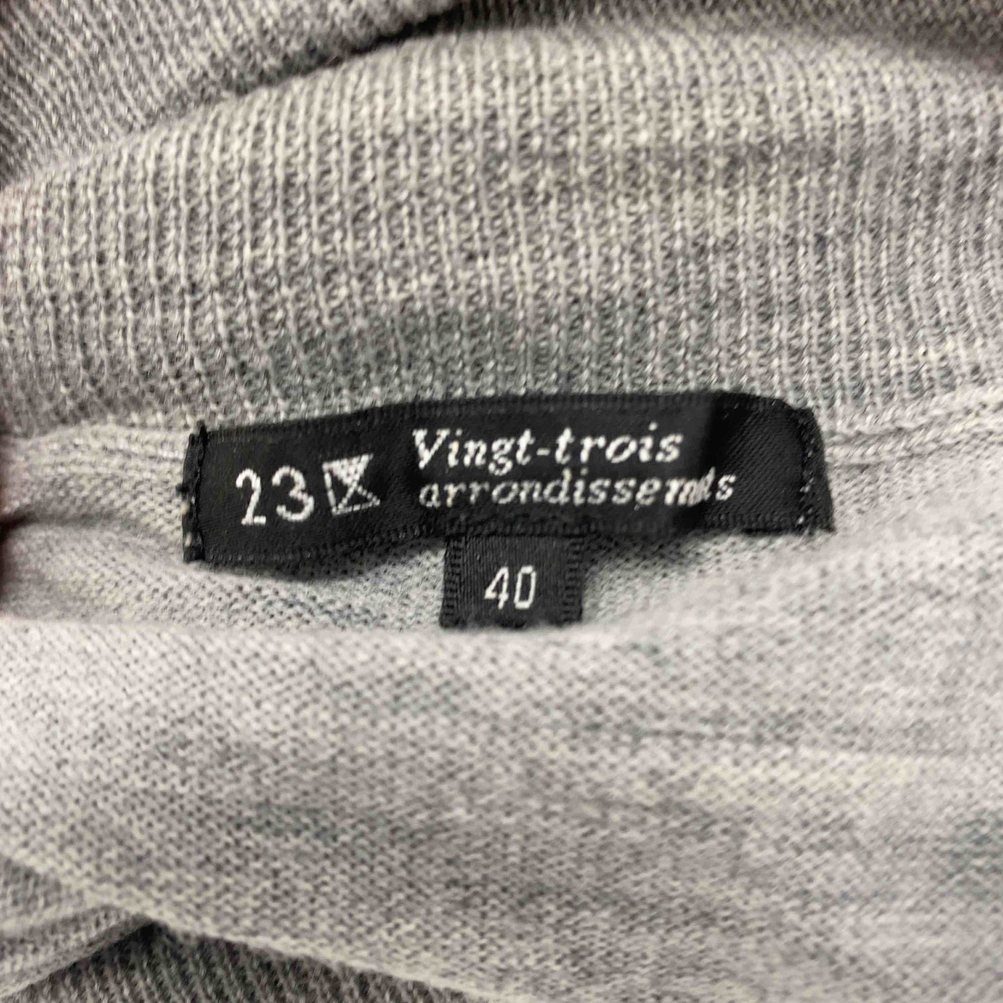 23区 ニジュウサンク レディース 長袖シャツ/ブラウス グレイ tk