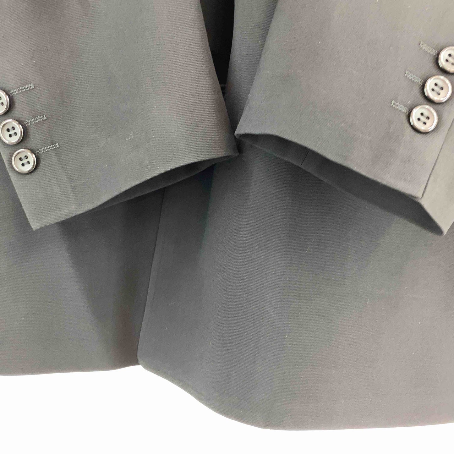 GENT'S  メンズ テーラードジャケット ダブル ブラック ウール フォーマル