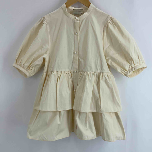 UNITED ARROWS ユナイテッドアローズ レディース 半袖シャツ/ブラウス　スタンドカラーブラウス　オフホワイト系　36サイズ
