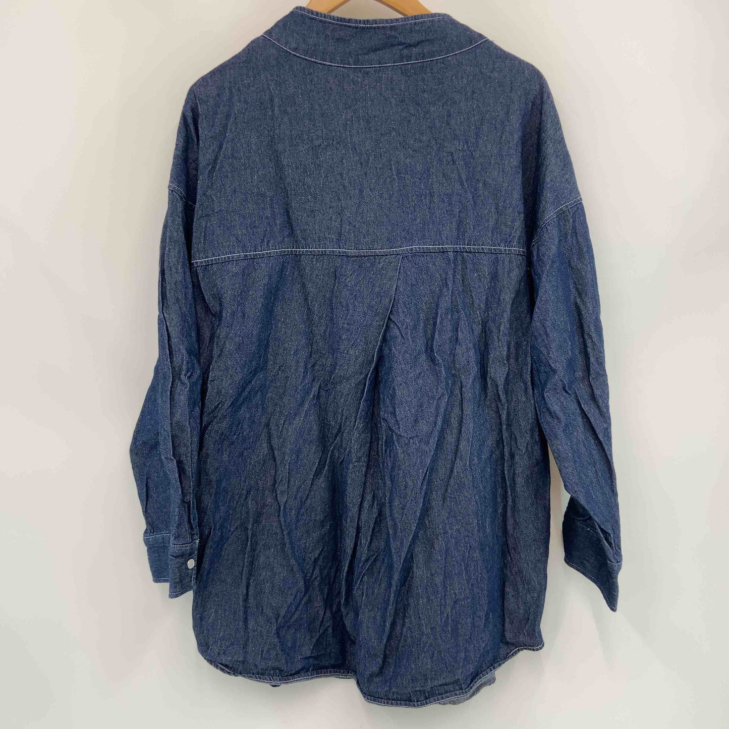 メンズ 長袖シャツ デニム ブルー