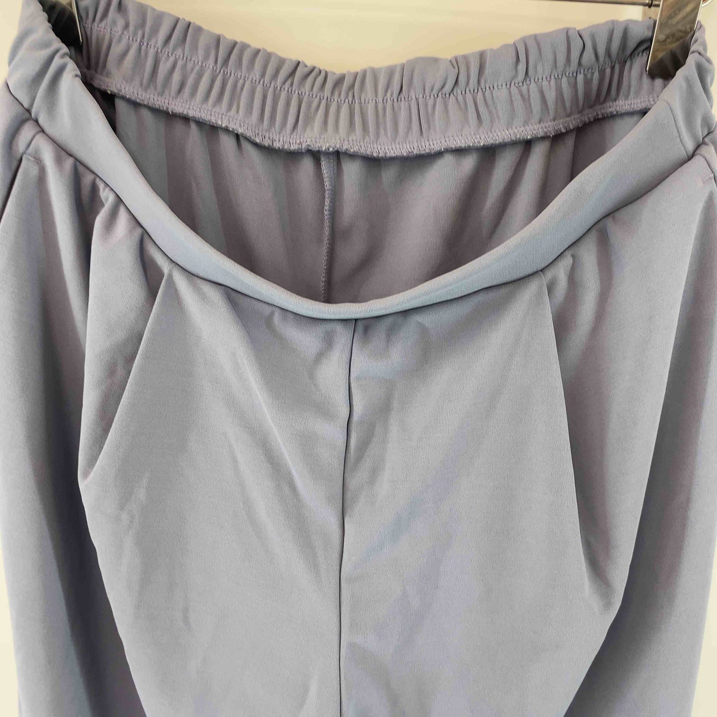 UNIQLO ユニクロ ブルーグレー 無地 シンプル レディース カジュアルパンツ