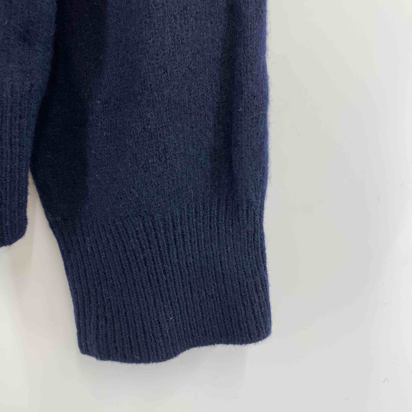 POLO RALPH LAUREN ポロラルフローレン メンズ ニット　セーター　Vネック　ネイビー　ウール100％　ロゴ刺繍