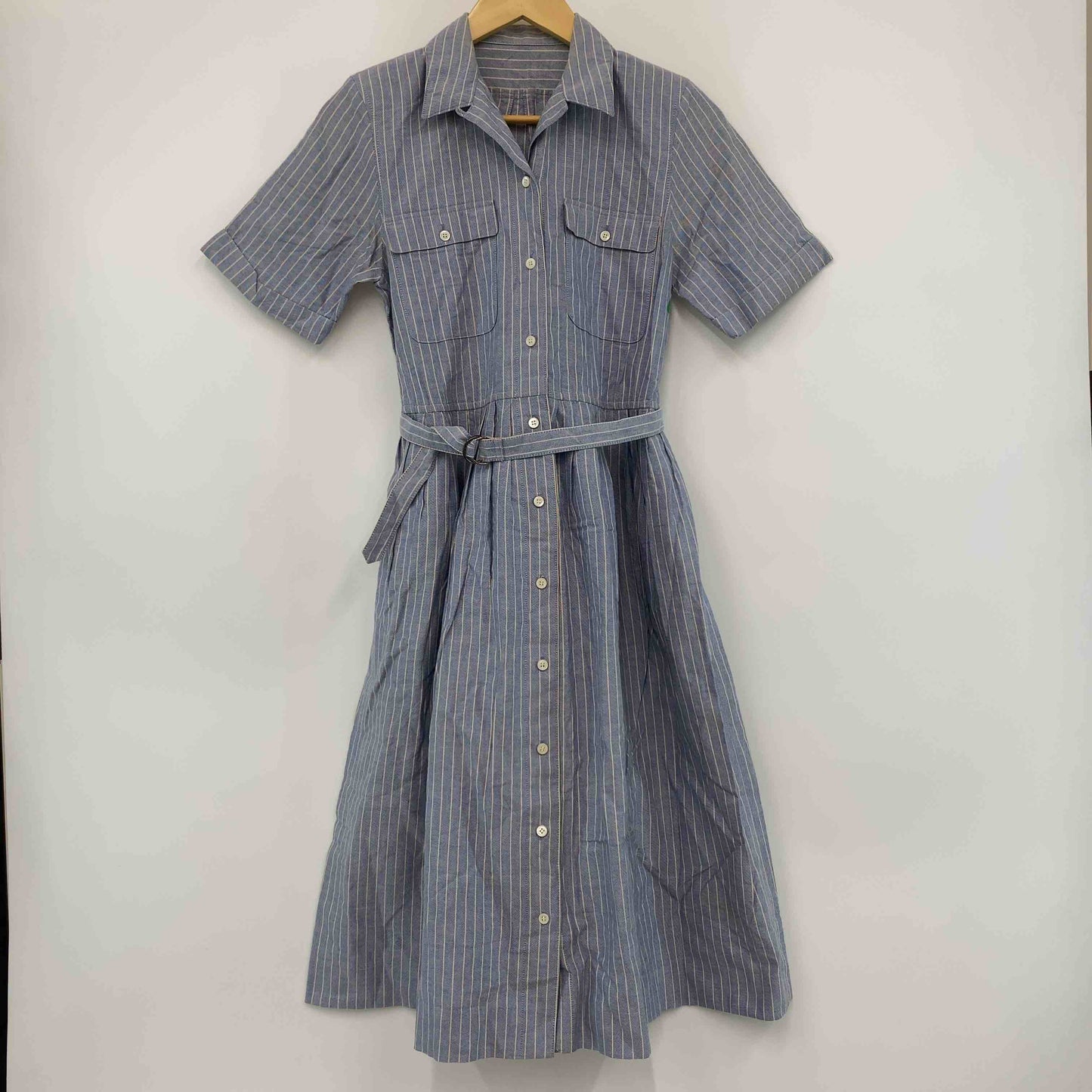 東京スタイル　レディース シャツワンピース　ストライプ柄