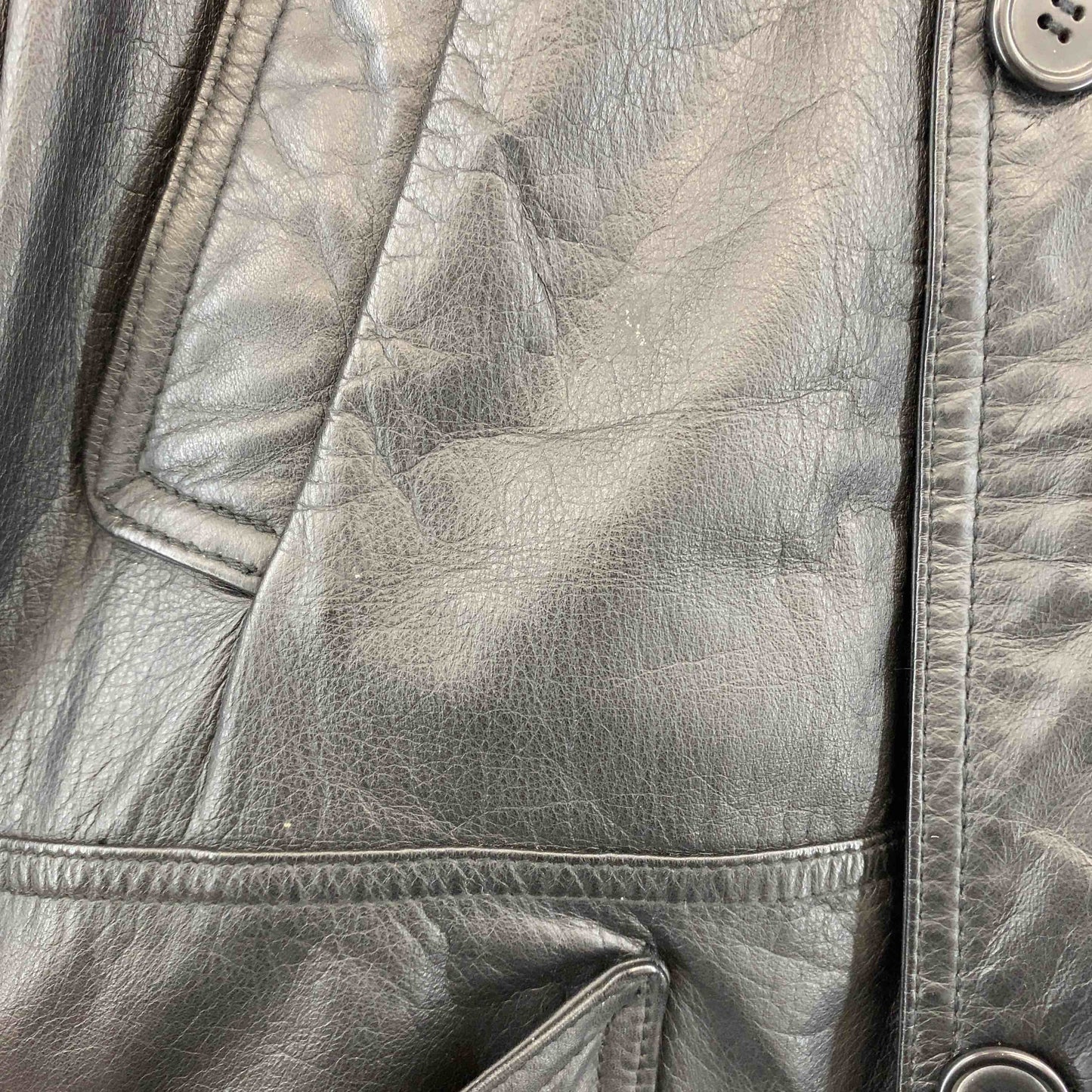 メンズ レザージャケット　ブラック