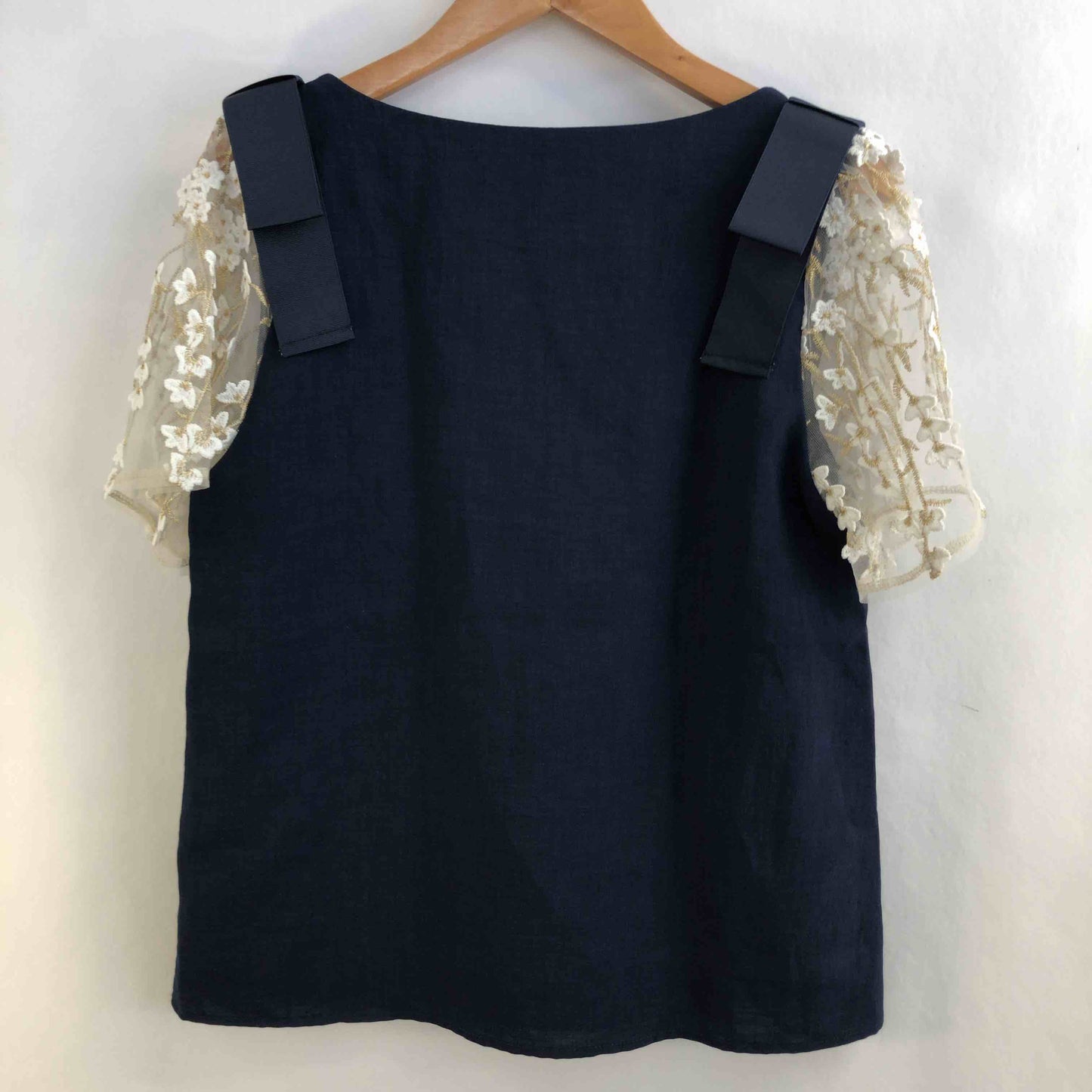 tocco closet トッコクローゼット レディース 半袖シャツ/ブラウス ネイビー tk