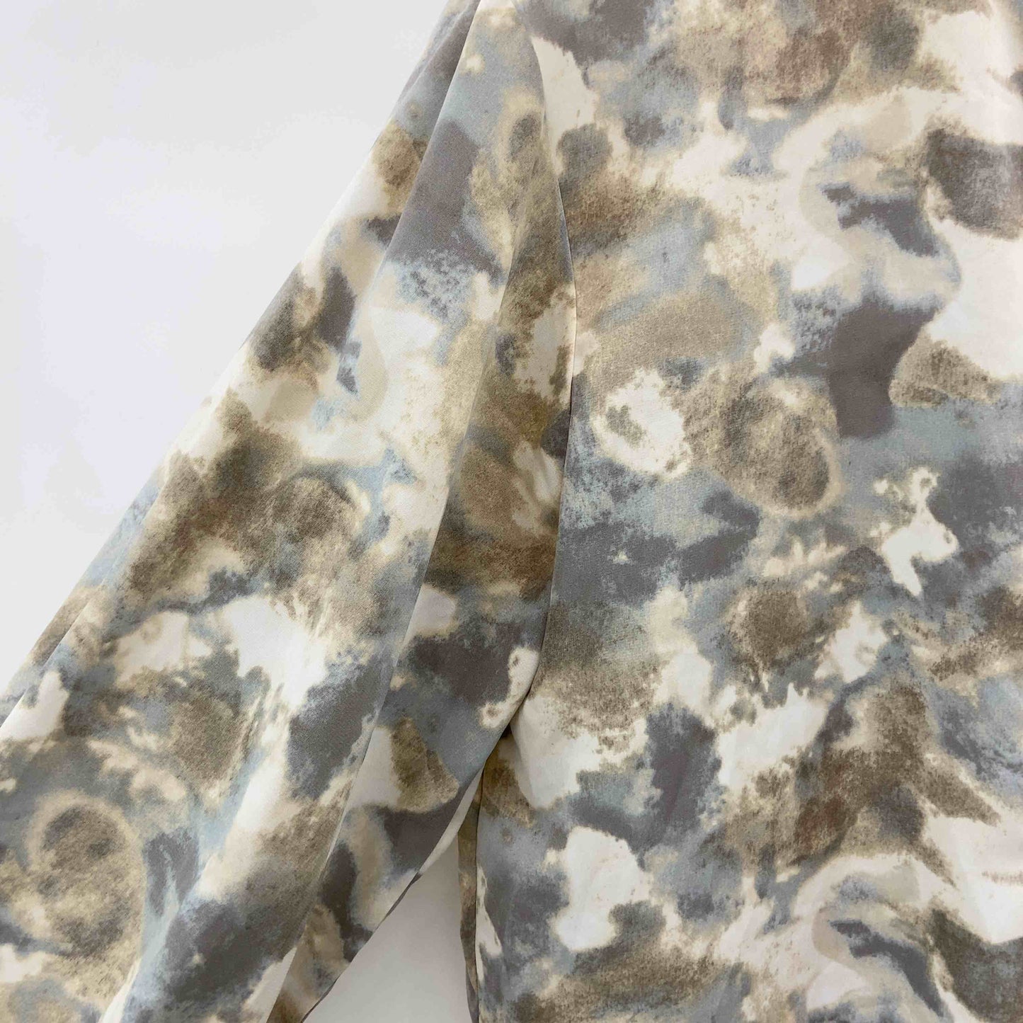 apres jour mignon レディース 長袖ブラウス  バンドカラー ベージュ ビッグシルエット