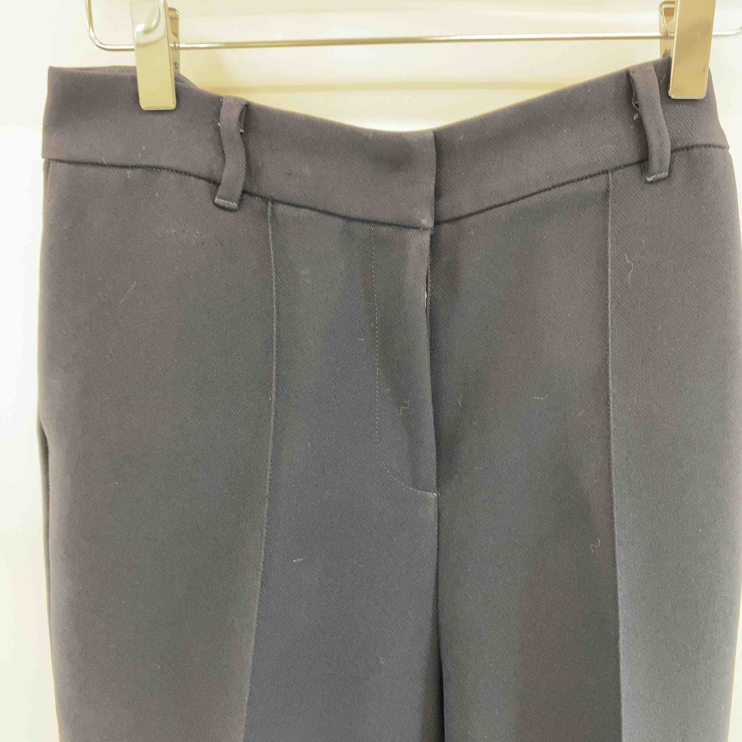 Demi-Luxe BEAMS デミルクスビームス レディース ノーカラージャケット センタープレスパンツ セットアップ 濃紺