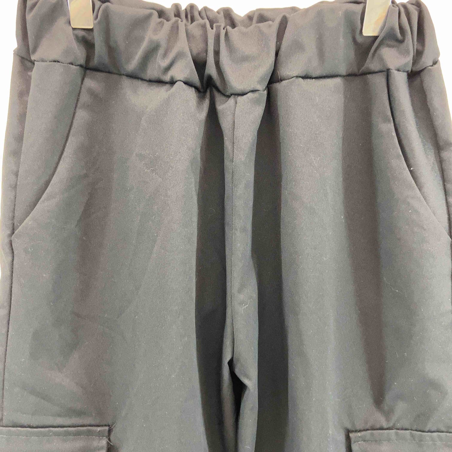 ISOOK アイスー レディース カジュアルパンツ ブラック カーゴパンツ