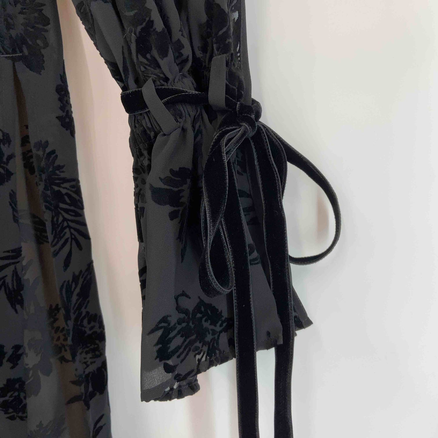 Lois CRAYON ロイスクレヨン レディース 長袖ワンピース シースルー ブラック