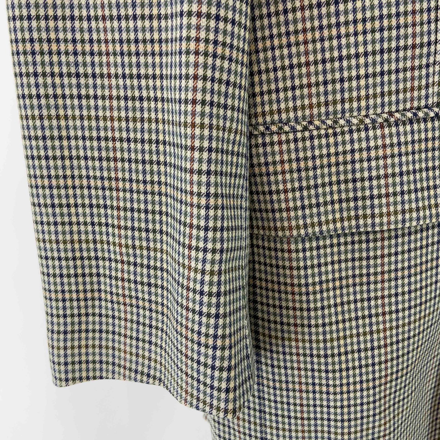 Daks ダックス メンズ テーラードジャケット 千鳥格子 グリーン系