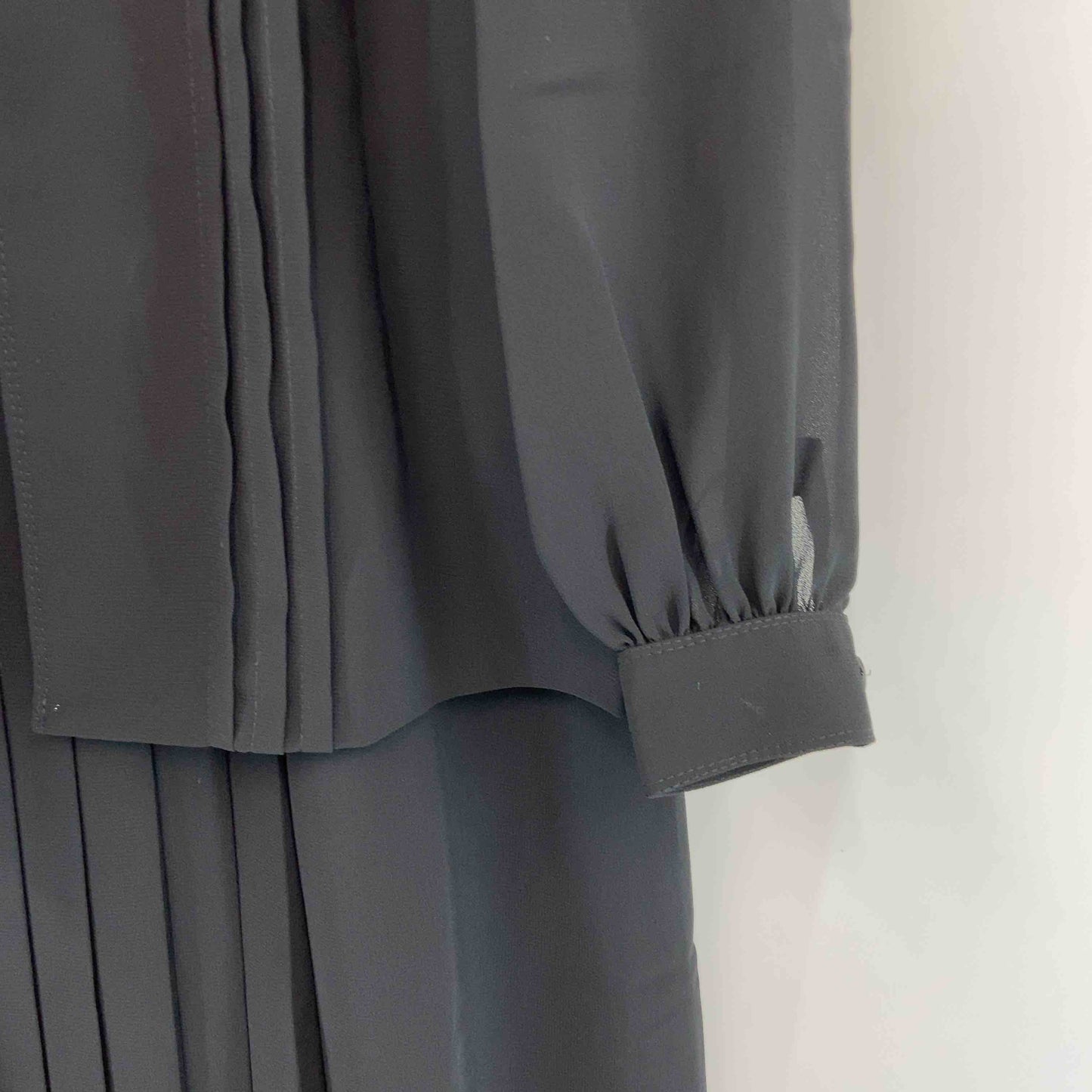 AROMA レディース ノーカラージャケット ブラック フォーマル ワンピース セットアップ 春夏