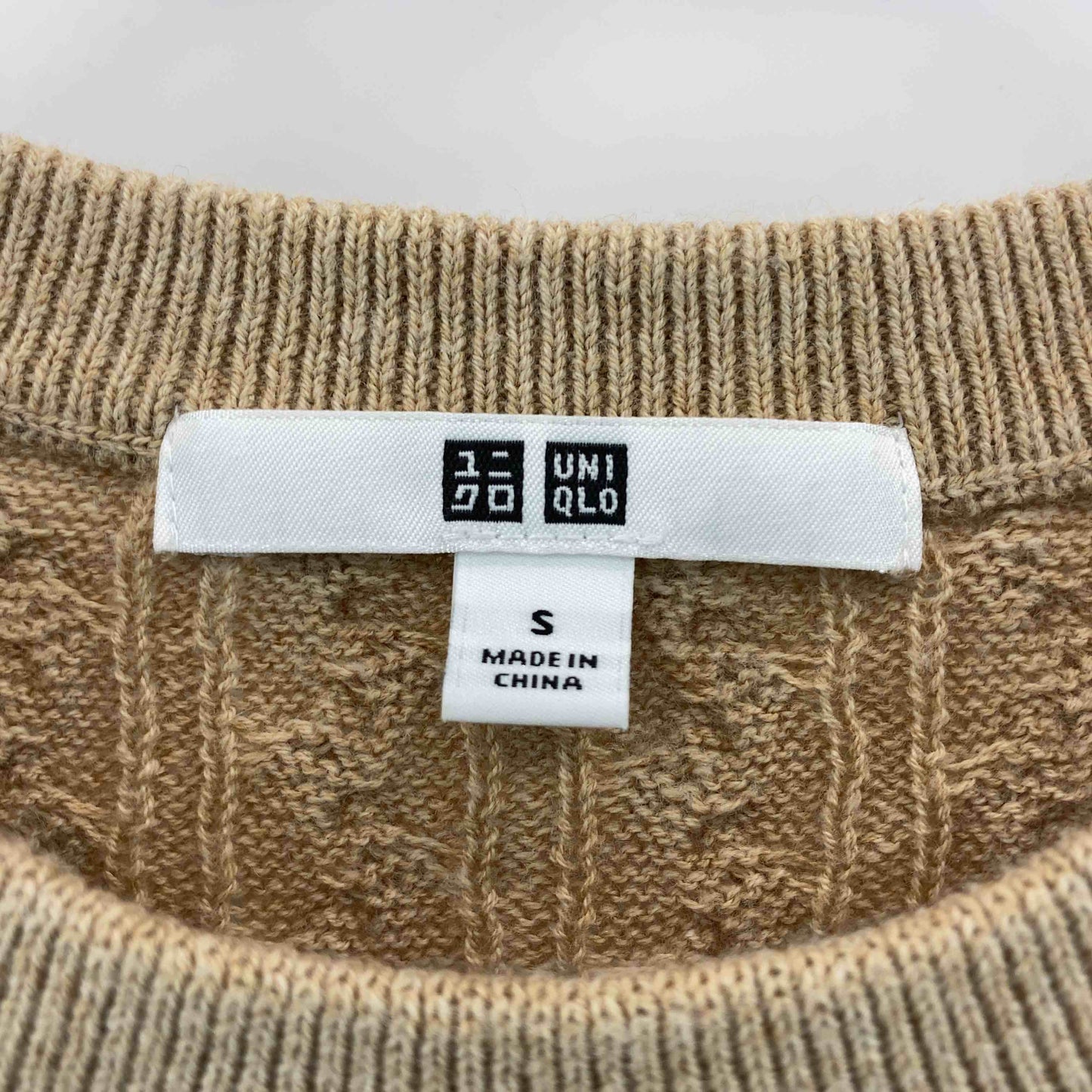 UNIQLO ユニクロ レディース ニット/セーター 茶 ケーブル編み