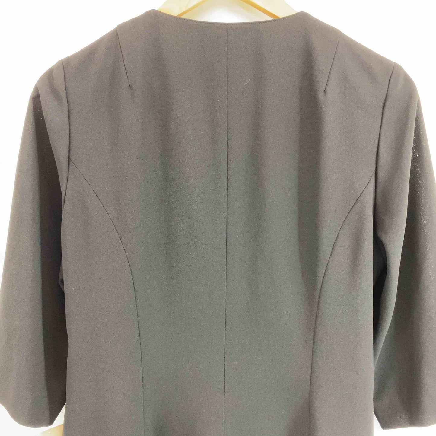 SISTIENE ブラックフォーマル　裏地付き　大きいサイズ　サイズ15/LL  日本製　法事　墓参り　ミセス　婦人　 レディース 半袖ワンピース