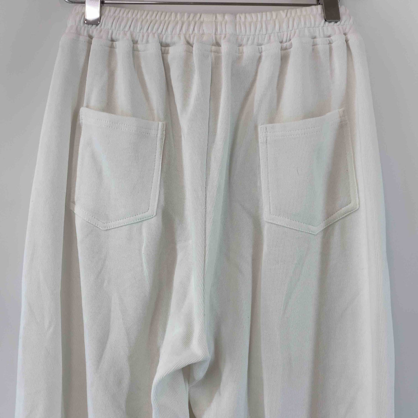 PAYCLOSET  スウェットパンツ ホワイト ドロスト  レディース カジュアルパンツ