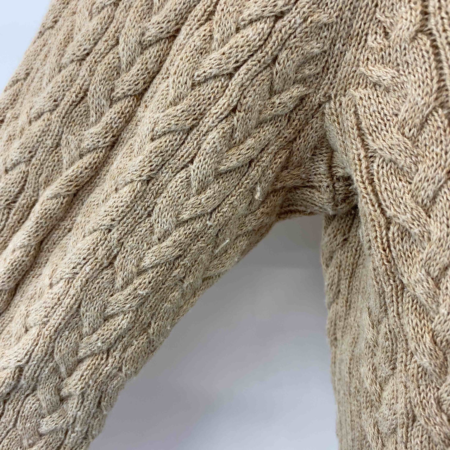 UNIQLO ユニクロ レディース ニット/セーター 茶 ケーブル編み