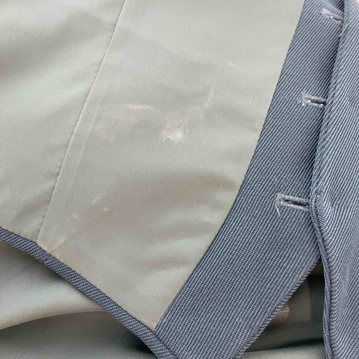 メンズ スーツベスト　無地　グリーン