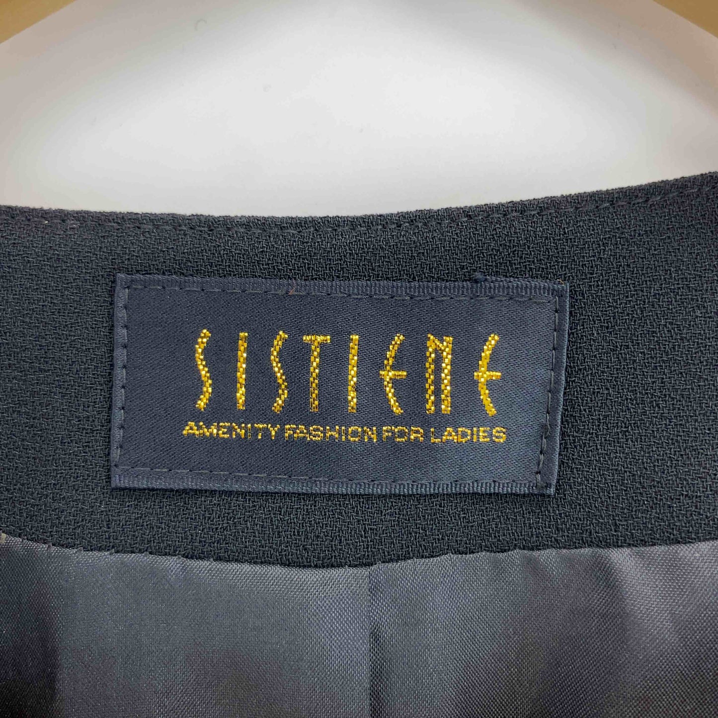 SISTIENE ブラックフォーマル　裏地付き　大きいサイズ　サイズ15/LL  日本製　法事　墓参り　ミセス　婦人　 レディース 半袖ワンピース