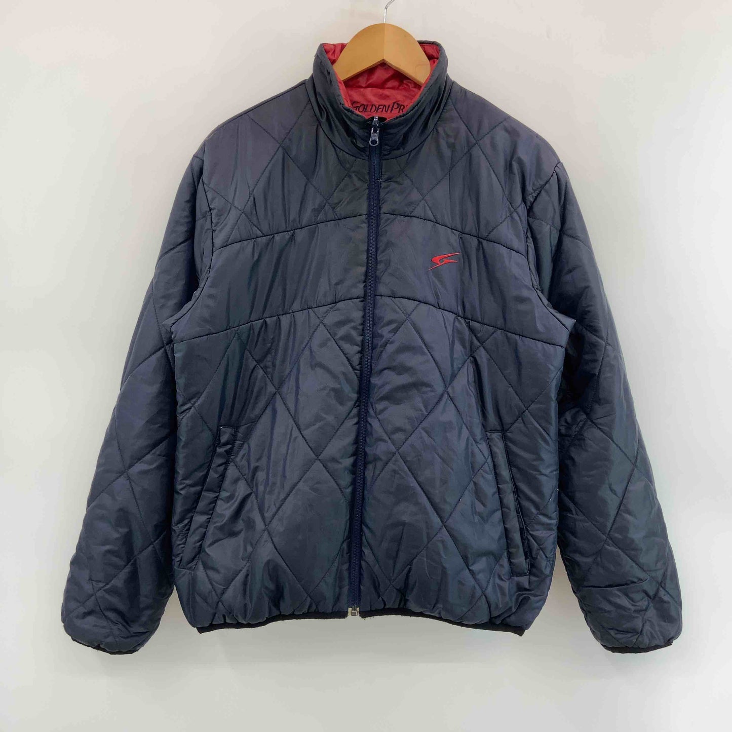 GOLDEN PRIX ゴールデンプリックス メンズ 中綿・ダウンジャケット リバーシブル ネイビー レッド