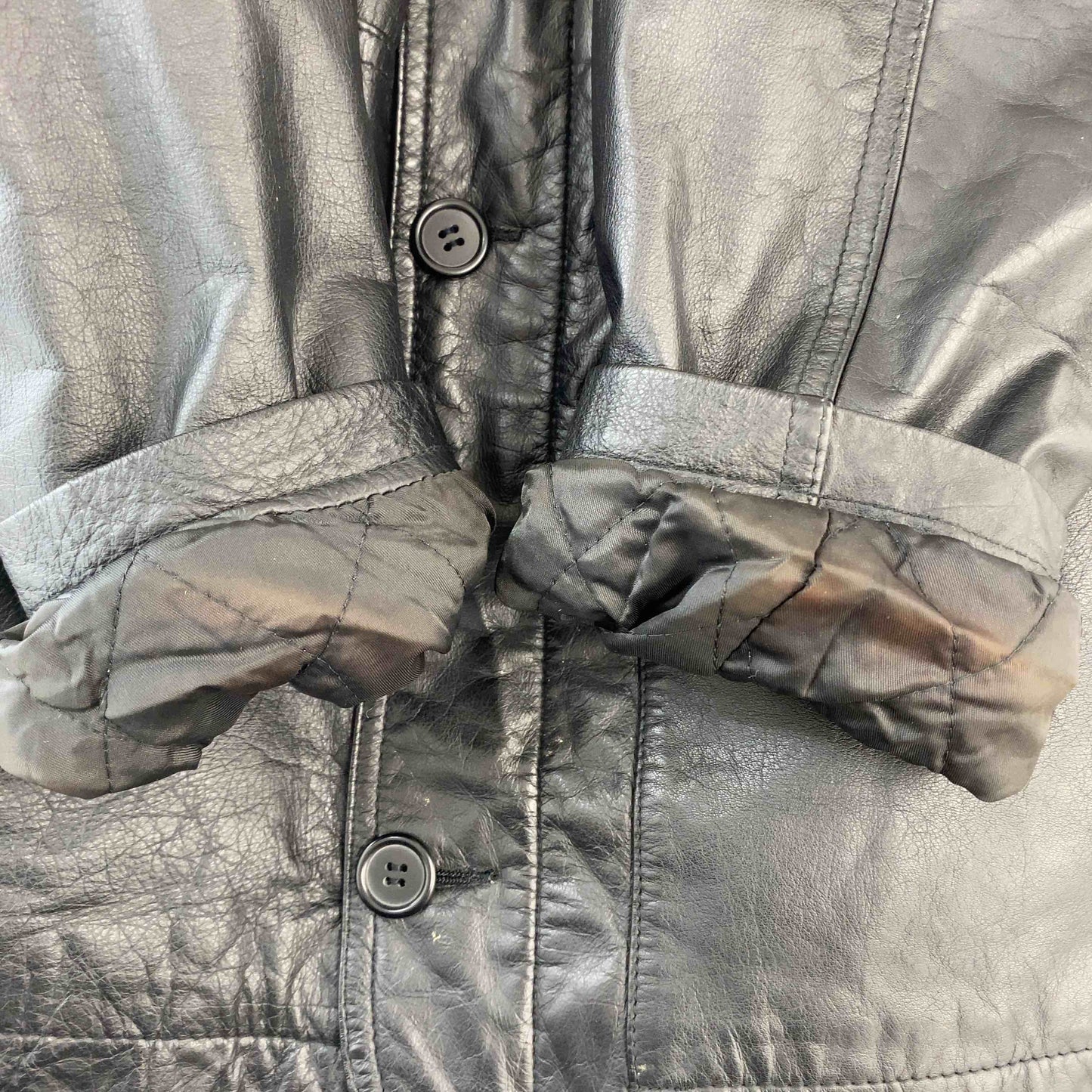 メンズ レザージャケット　ブラック