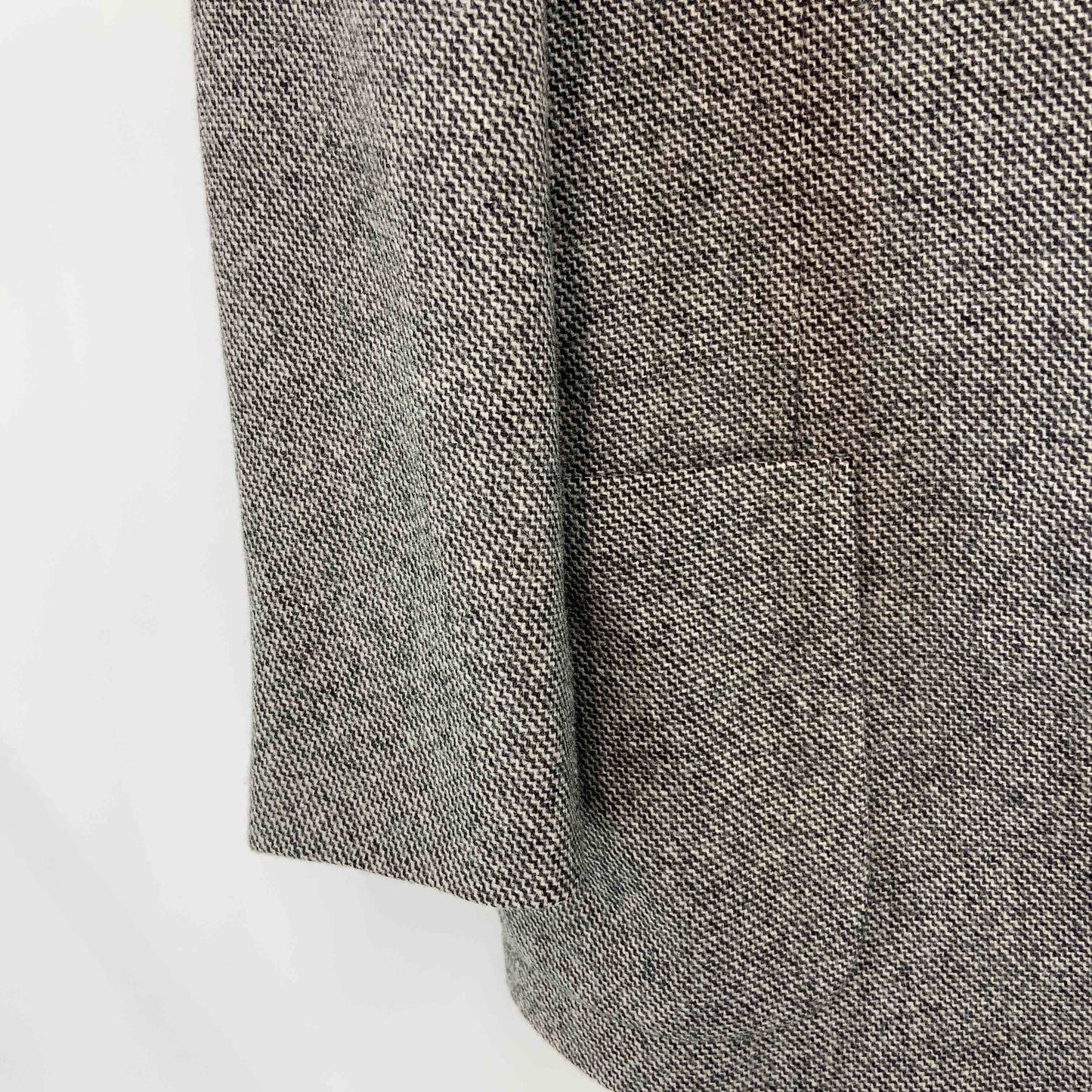 大野洋服店 グレー 波柄 内側ペイズリー メンズ テーラードジャケット