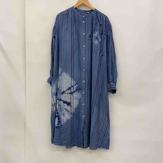 niko and... ニコアンド レディース シャツワンピース ブルーストライプ