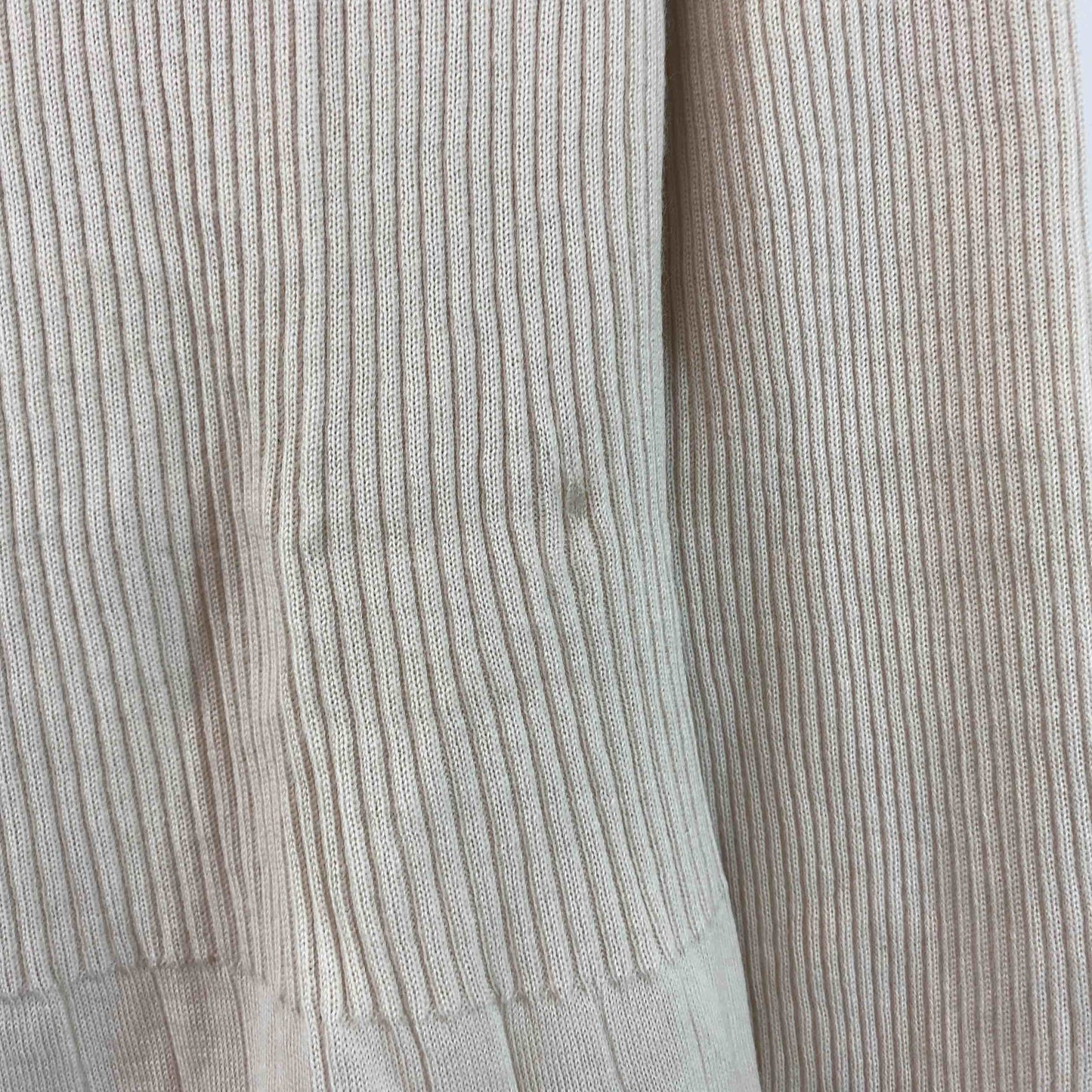 自由区 ジユウク レディース カーディガン　毛混　リブ　バイカラー　ベージュ系