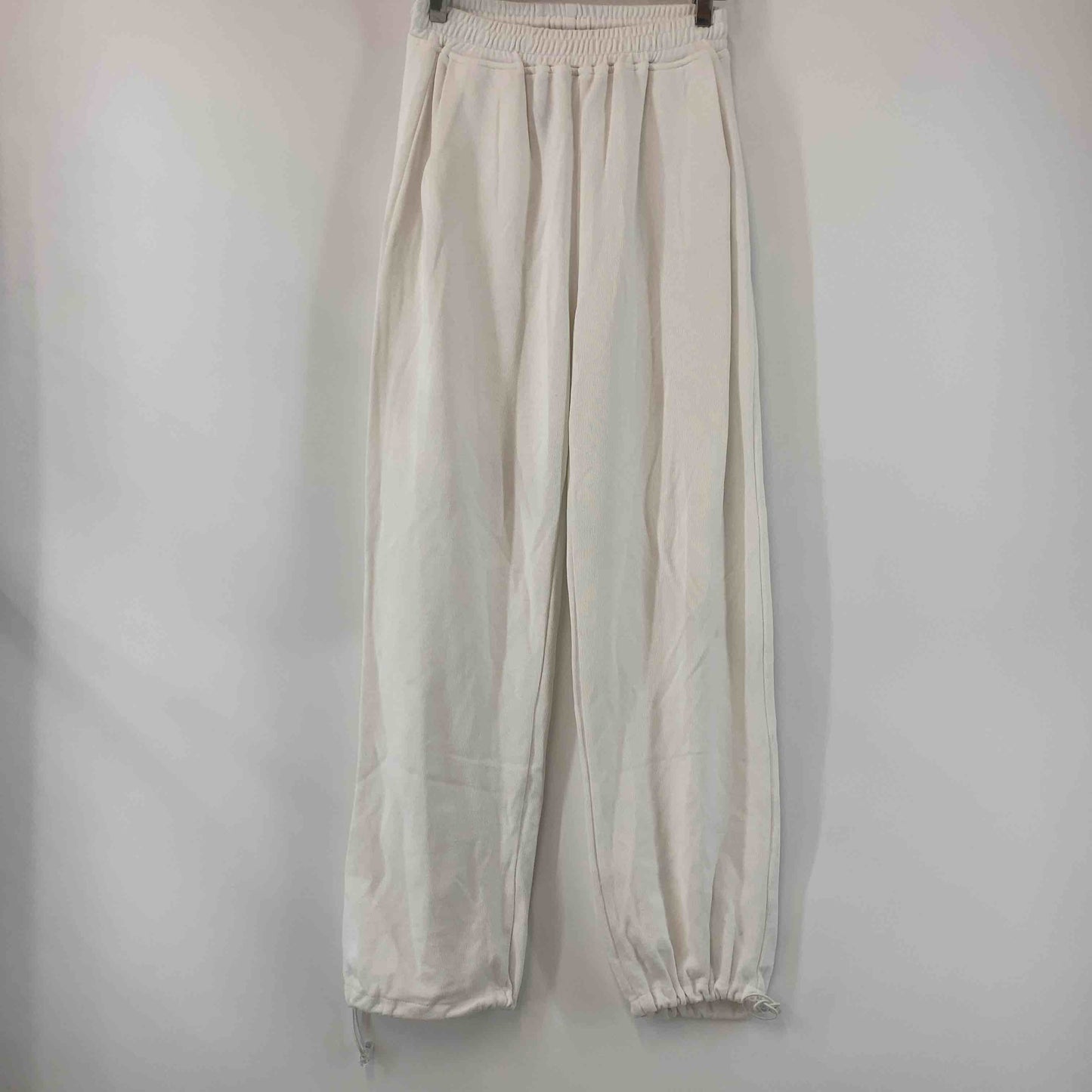 PAYCLOSET  スウェットパンツ ホワイト ドロスト  レディース カジュアルパンツ