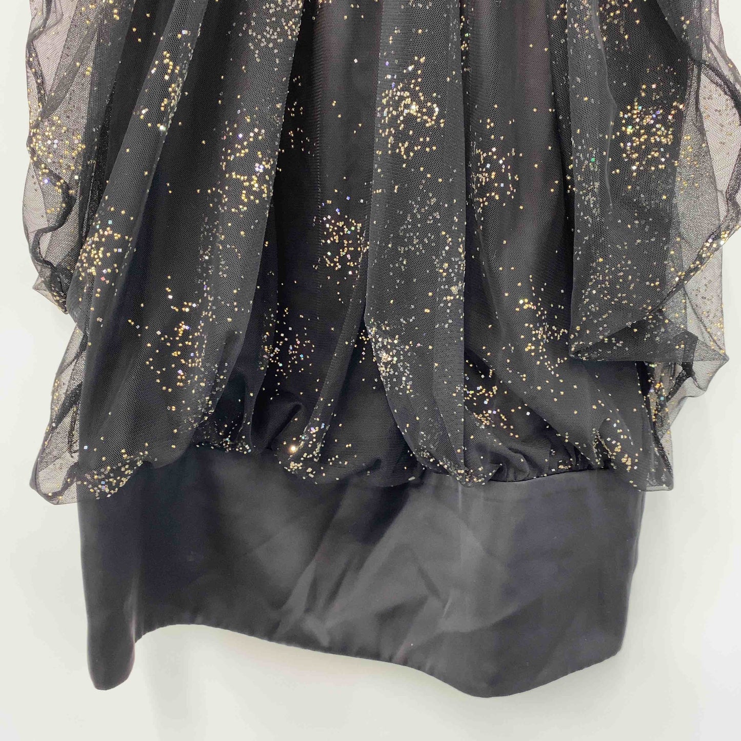 LANVIN en Bleu ランバンオンブルー レディース ノースリーブワンピースキャミワンピース　ブラック　ラメ付き