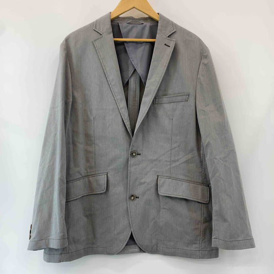 Crocodile クロコダイル メンズ テーラードジャケット グレー 背抜き