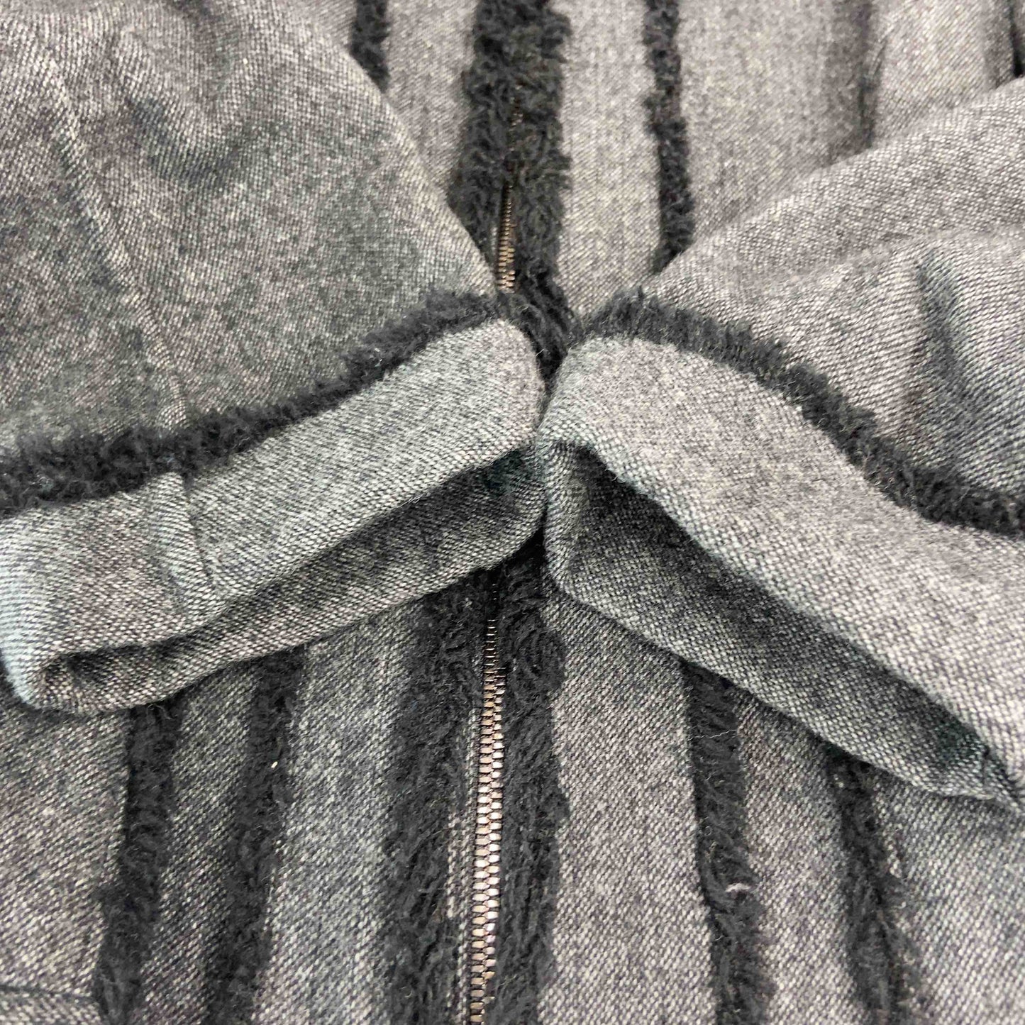 FOXEY (NEWYORK) フォクシーニューヨーク レディース ステンカラージャケット ウール混 チャコールグレー フリンジ フルジップ