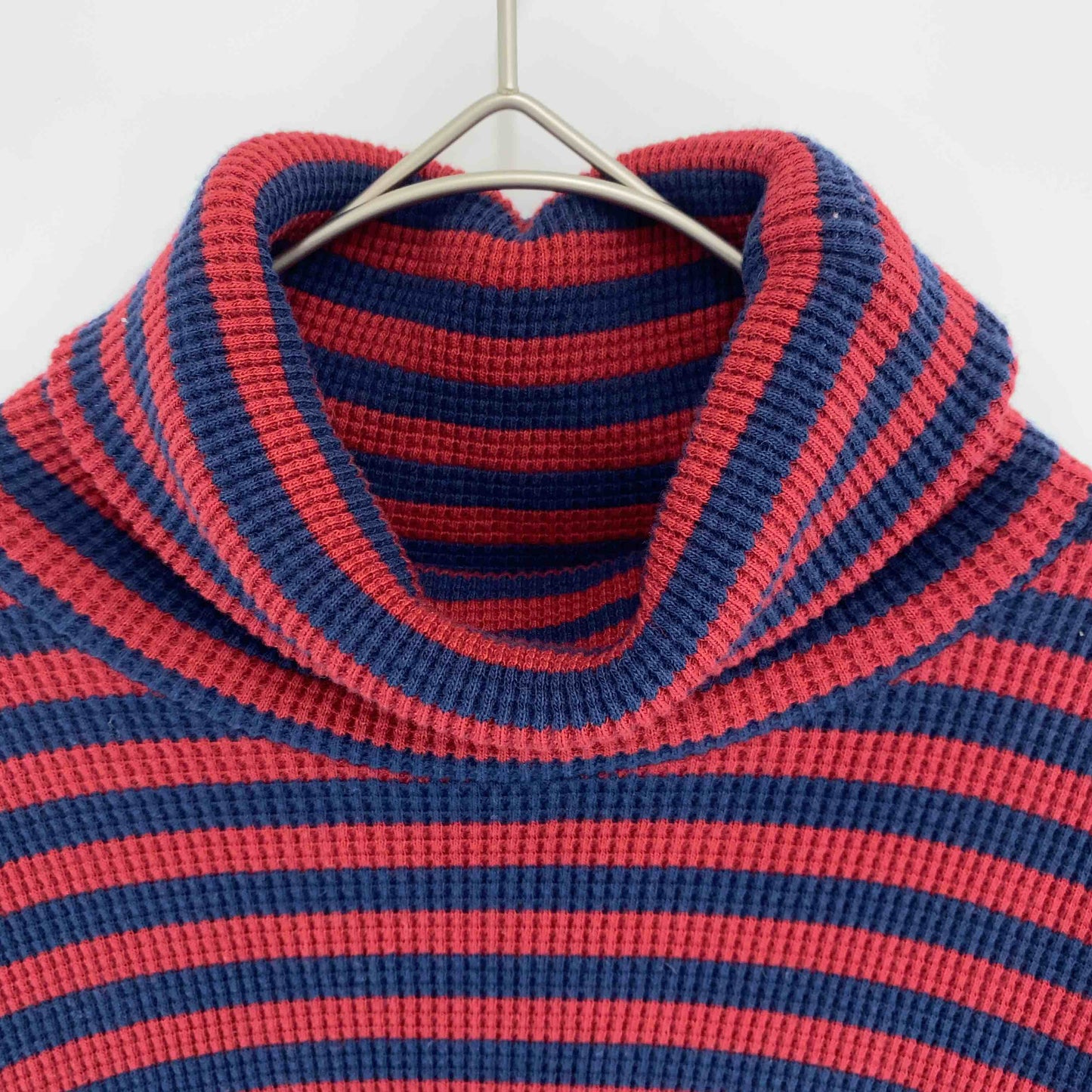 Green Hills グリーンヒルズ メンズ カットソー長袖 USA製 ボーダー タートル レッド×ネイビー