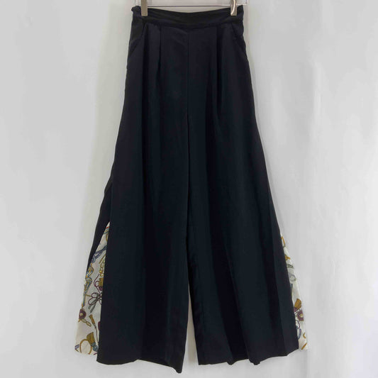 PAGEBOY ページボーイ レディース カジュアルパンツ　ウエストゴム　タック入り　黒　フリーサイズ