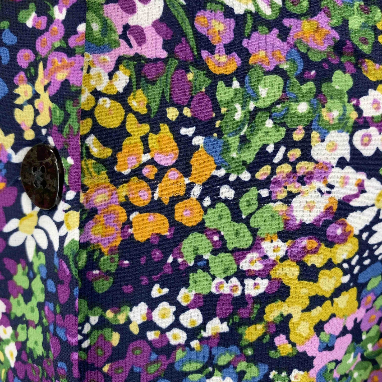 FREAK’S STORE フリークスストア　マルチカラー　花柄　裏地無し　カラーレス　前面ボタン　 レディース 長袖ワンピース