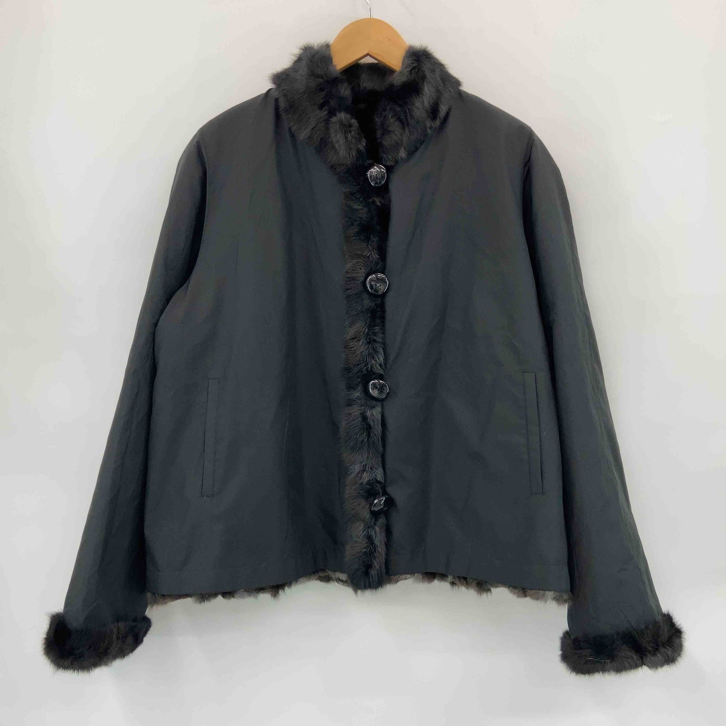 ヴィンテージ  レディース 毛皮/ファーコート ブラック